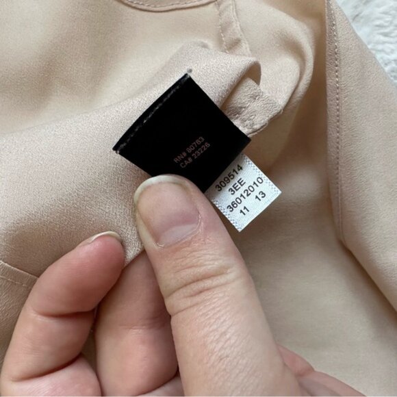 Victoria's Secret | Camel Front Button, Open Back Blouse | Size Small - Picture 7 of 10